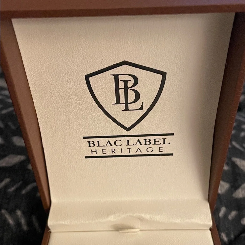Blac Label Heritage Silver and Black Men's Stud Set